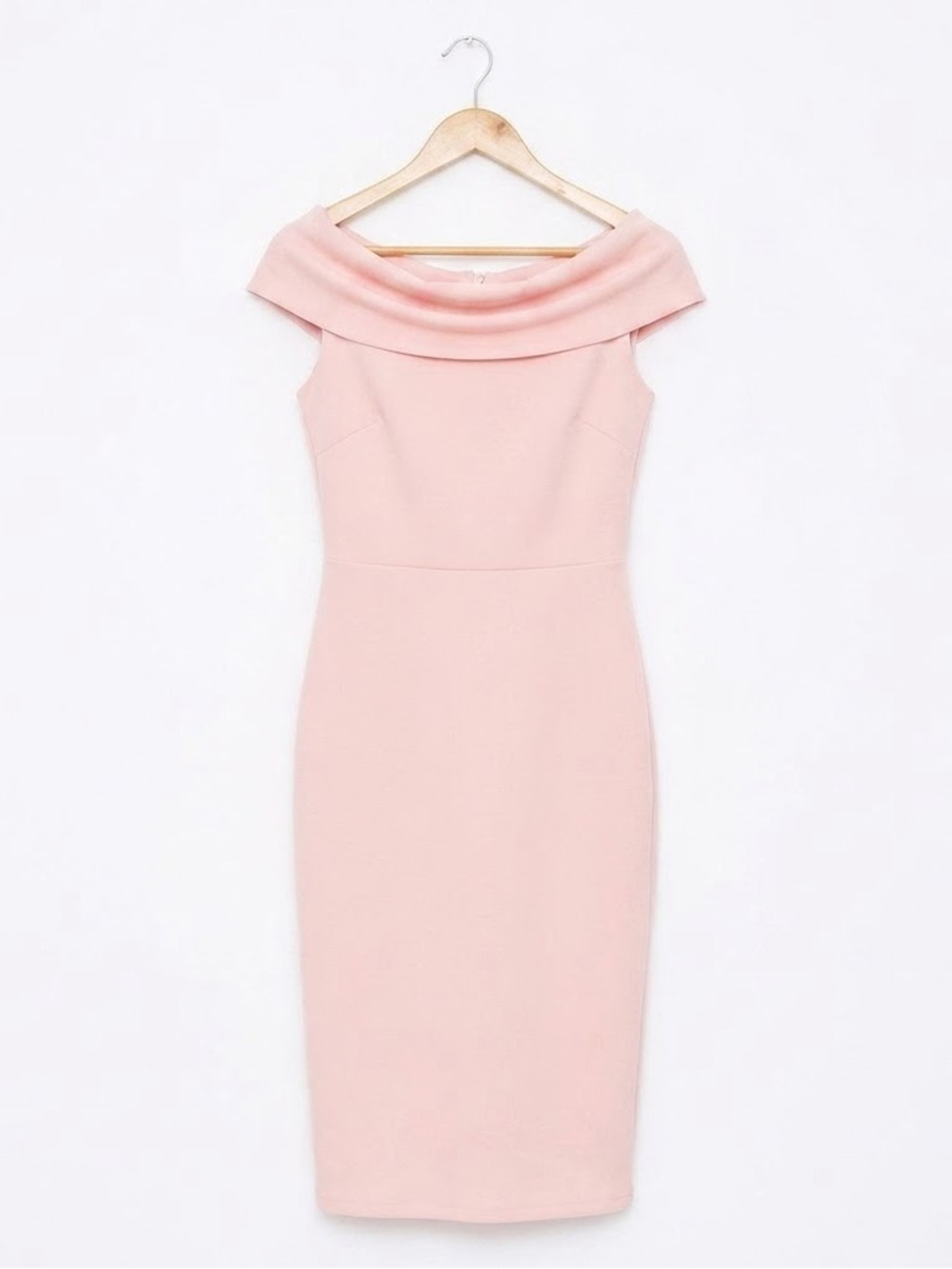 Spense Pale Pink Pencil Midi Dress Sleeveless Size 8